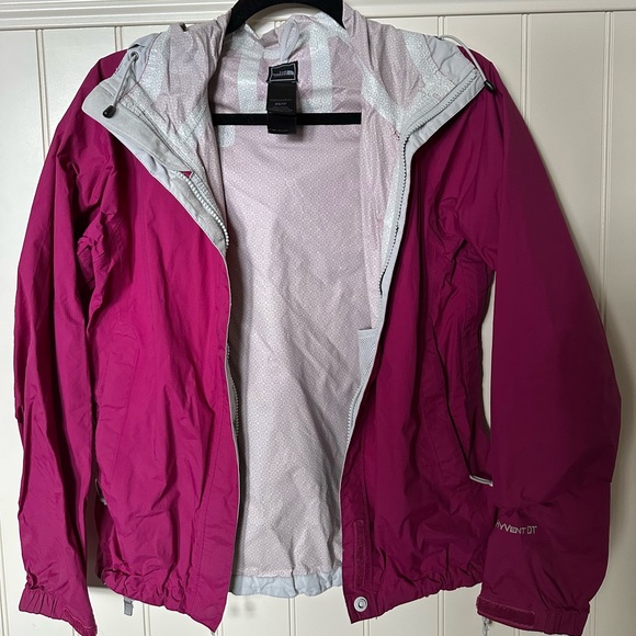 THE NORTH FACE Ladies Size Extra Small Burgandy Lined Spring Fall Hooded… - Picture 4 of 9